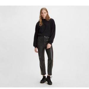 Levi’s straight leg leather pants
